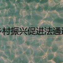 鄉(xiāng)村振興促進(jìn)法通過