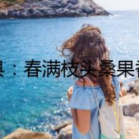 道縣：春滿枝頭桑果香   游客盡享“葚”好時光